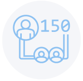 150 qualified specialists